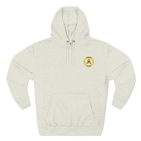 Three-Panel Fleece Hoodie