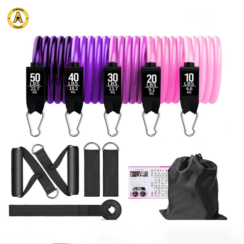 Versatile Resistance Band Set for Full-Body Workout