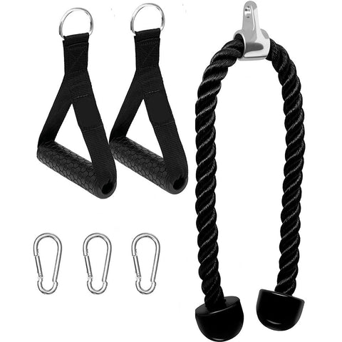 Tricep Rope Cable Pull Down Essential Gym Accessory
