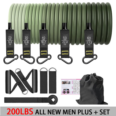 Versatile Resistance Band Set for Full-Body Workout
