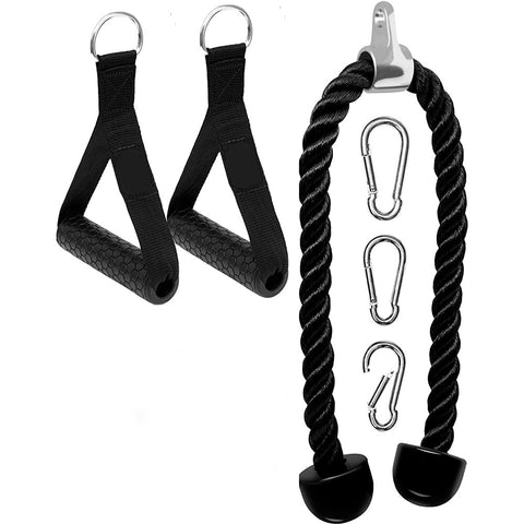 Tricep Rope Cable Pull Down Essential Gym Accessory