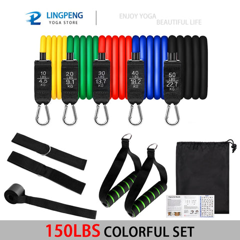 Versatile Resistance Band Set for Full-Body Workout