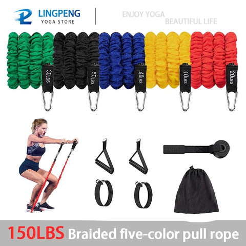 Versatile Resistance Band Set for Full-Body Workout