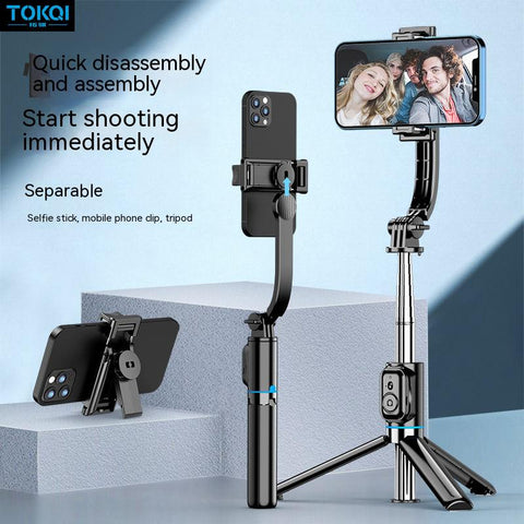 Wireless Bluetooth Selfie Stick: Portable Tripod with Fill Light