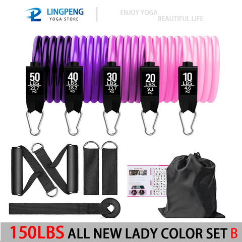 Versatile Resistance Band Set for Full-Body Workout