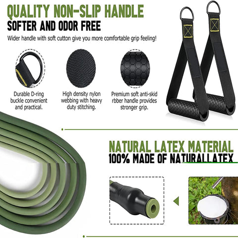 Versatile Resistance Band Set for Full-Body Workout