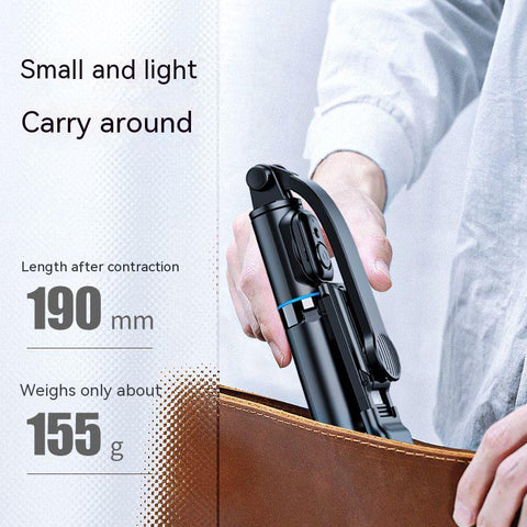 Wireless Bluetooth Selfie Stick: Portable Tripod with Fill Light